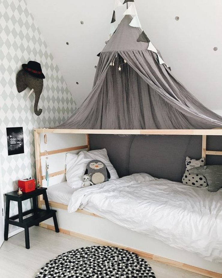 Ikea kura bed outlet canopy